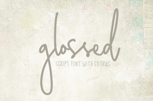 Glossed Script Font Download