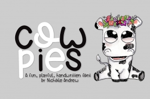 Cow Pies, A Handwritten Font Font Download