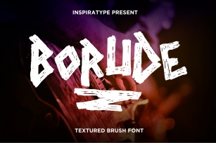 Borude - Textured Brush Font Font Download