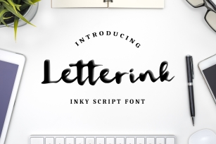 Letterink - inky script - Font Download