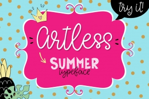 Artless Typeface - Summer Font Font Download