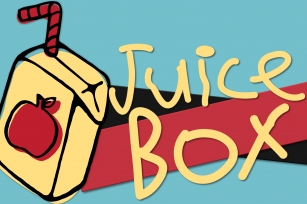 Juice Box - A Kid Drawn Font Font Download