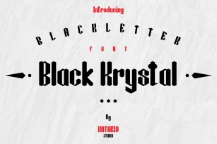 Black Krystal Font Font Download