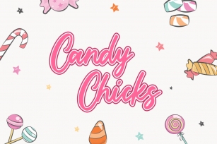 Candy Chicks - Handrawn Font Font Download