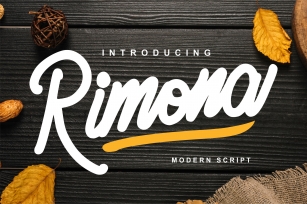 Rimona - Modern Script Font Download