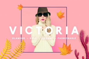 Victoria - Glamour, Elegant Headline Typeface Font Download
