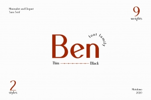 Ben Sans Serif Family Font Download