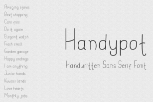 Handypot - Handwritten Font Font Download