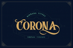 Corona Vintage Typeface Font Download