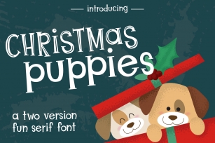 Christmas Puppies Font Pair Font Download