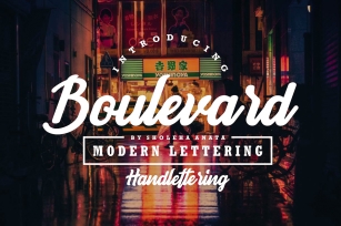 Boulevard - Modern Lettering Font Download