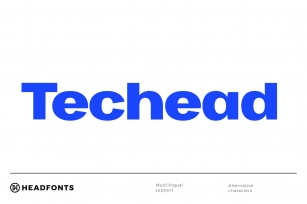 Techead sans serif font family Font Download