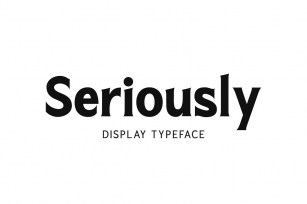 Seriously Display Serif 3 weights Font Download