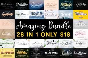 Amazing Bundle - Year End Sale!!! Font Download