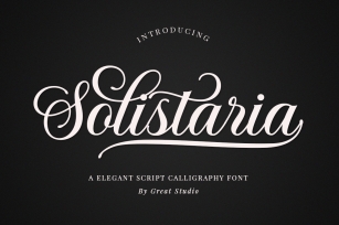 Solistaria-Elegant Calligraphy Font Font Download