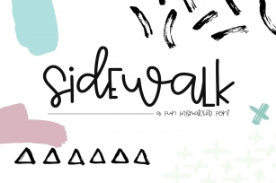 Sidewalk - A Fun & Mismatched Font Font Download