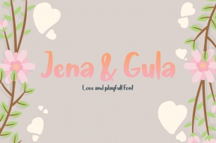 Jena & Gula | Love and Playfull Font Font Download