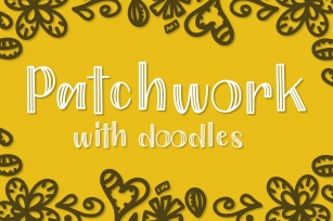 Patchwork - Double Inline With Doodles Font Duo Font Download