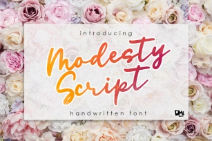 Modesty Script - Handwritten Font Font Download