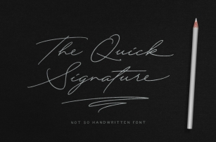 Quick Signature Pro Font Download
