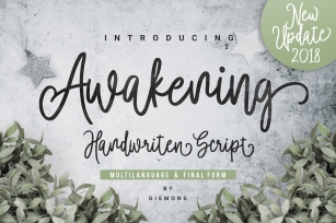 Awakening Script - New Update Font Download