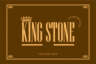 KING STONE Font Download