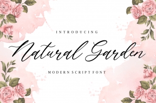Natural Garden Modern Script Font Font Download