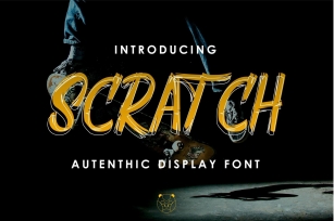 Scratch Autencthic Display Font Font Download