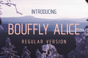Bouffly Alice Regular Versionl Elegant font sans serif Font Download