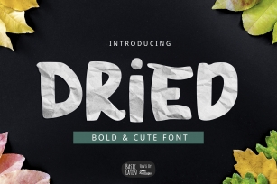 Dried Font Font Download