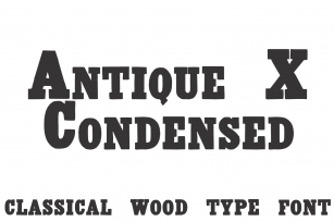 Antique X Condensed Font Download