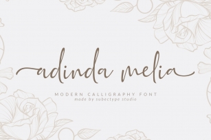 Adinda Melia  Handwritten Script Font Download