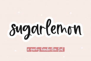 Sugar Lemon - A Handwritten Script Font Font Download