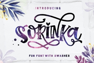 Sorinka Fun Font and extras Font Download