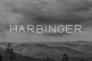 HARBINGER, sans serif font Font Download
