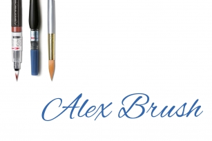 Alex Brush - Part of the Amazing Scripts Bundle! Font Download