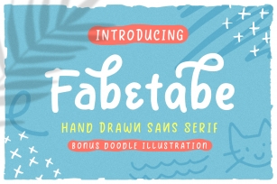 Fabetabe - A Hand Drawn Sans Font Download
