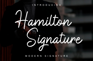 Hamilton Signature Font Font Download