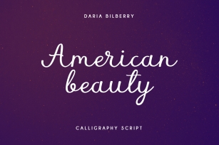 American beauty Font Download