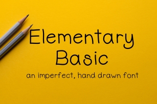 Elementary Basic - Hand Drawn Font - Handwritten Font Font Download