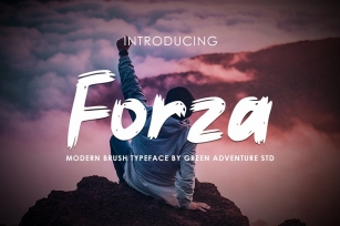 Forza - Brush Typeface Font Font Download
