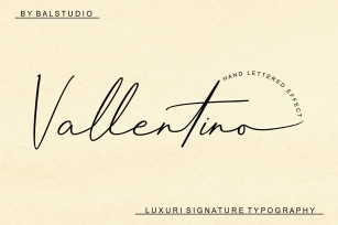 Vallentino Signature Font Download