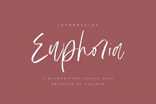 Euphoria | Handwritten Font Font Download