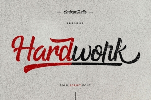 Hardwork Modern Hand Lettering Font Download