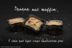 Banana Nut Muffin Font Download