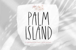 Palm Island - Handwritten Font with Extras Font Download