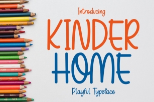 Kinder Home - Playful Font Font Download