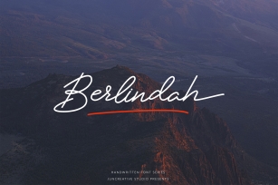 Berlindah Monoline Signature Font Download