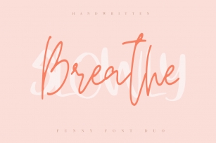 Breathe Slowly  Funny Font Duo Font Download