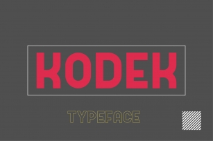 Kodek Typeface Font Download